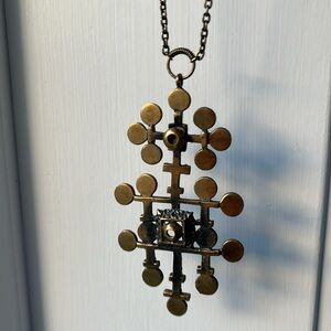 Mid century brutalist signed pendant